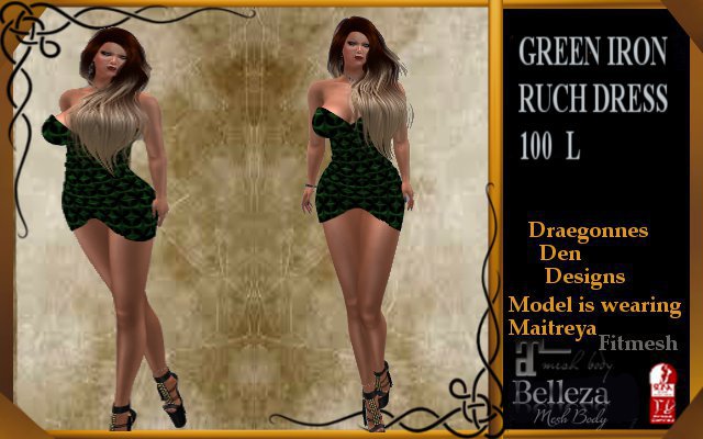 ALL SIZES GREEN IRON RUCH