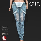 [DR] Overalls P.g.A Jeans Teal ::Mesh::