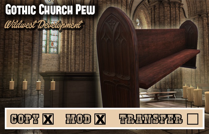 Gothic Church Pew