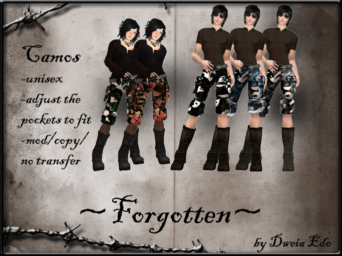 ~Forgotten~Camos GRAY SALE 50% OFF