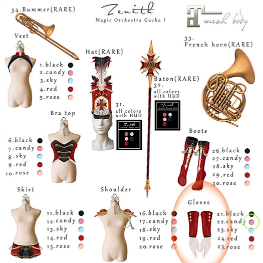 =Zenith=Magic Orchestra (Candy) Glove
