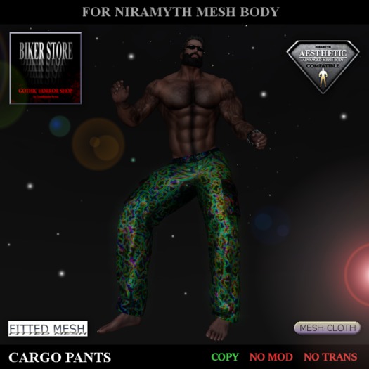 #AESTHETIC Cargo Pants "DISCO KING"