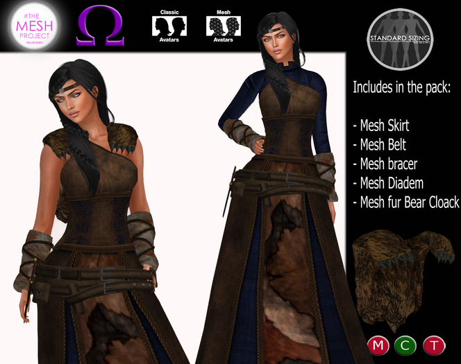 C&N Medieval Viking Seren Blue