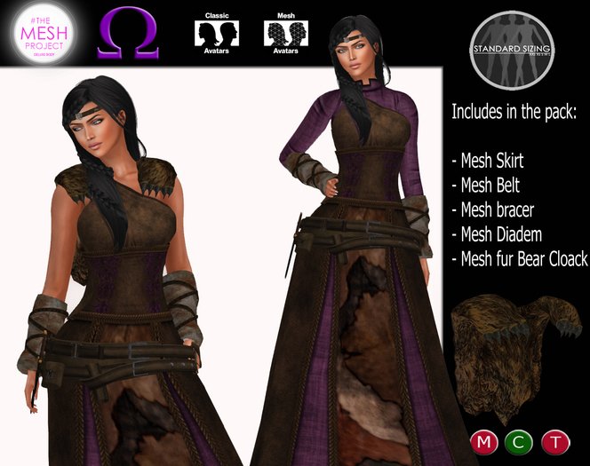 C&N Medieval Viking Seren Purple