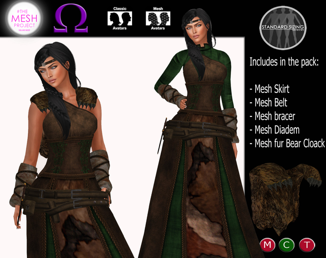 C&N Medieval Viking Seren Green