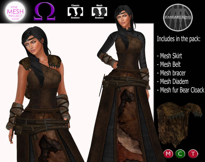 C&N Medieval Viking Seren Black