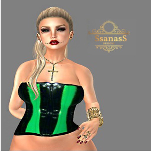 CORSET GREEN VINIL S2