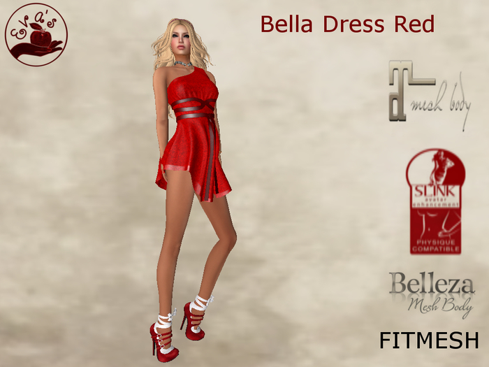 (Eva's Temptation) Bella Dress Red