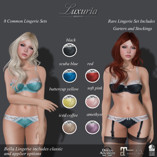 {Luxuria} Bella Lingerie - RARE