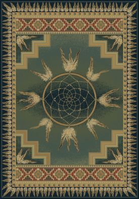Dream Catcher Green Rug