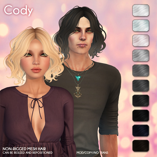 /Wasabi Pills/ Cody Mesh Hair - B&W