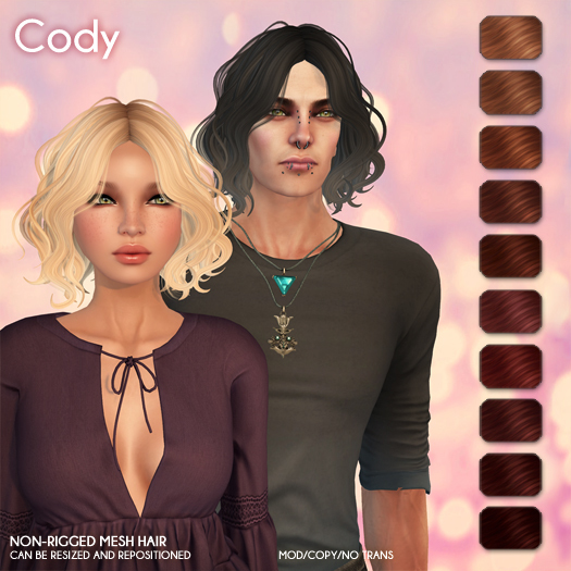 /Wasabi Pills/ Cody Mesh Hair - Reds