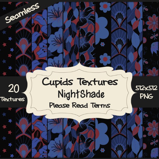 *Cupids Textures * 20 NIGHTSHADE