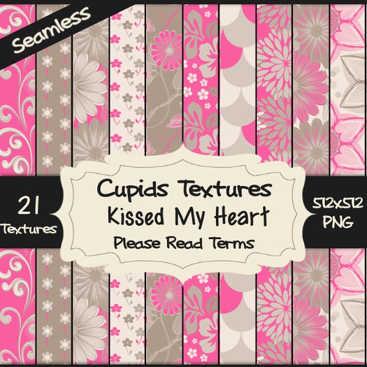 *Cupids Textures * 21 KISSED MY HEART