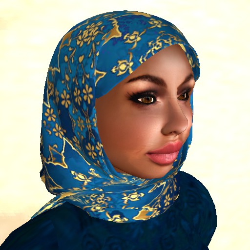 Hijab - Azure Brocade - Innovia Designs