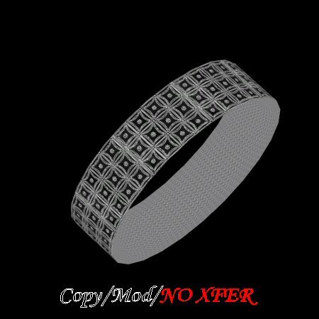 Carved Silver Band