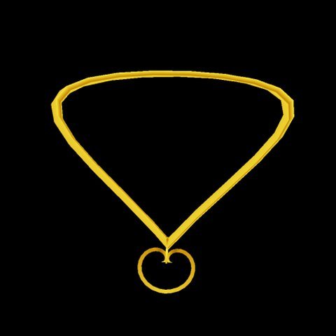 Heart necklace Gold 1