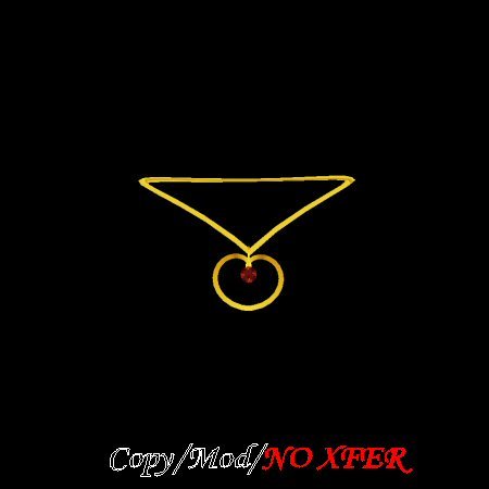 Heart Necklace Gold 1 - Ruby