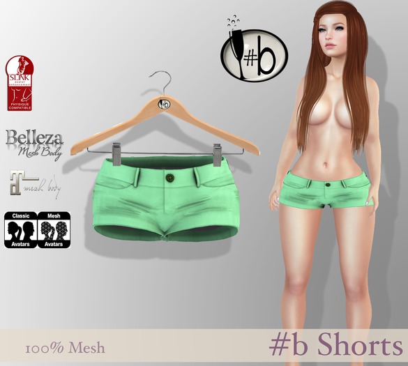 #b Green Shorts