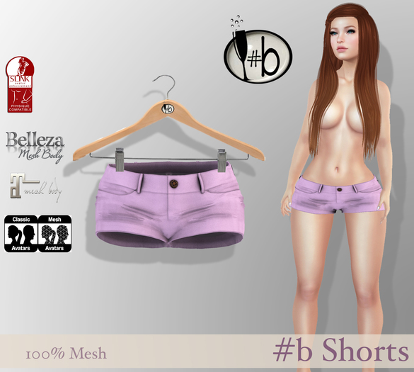 #b Pink Shorts