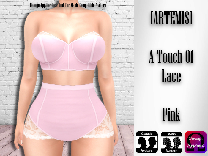 [ARTEMIS] A Touch Of Lace ~ Pink (Box)