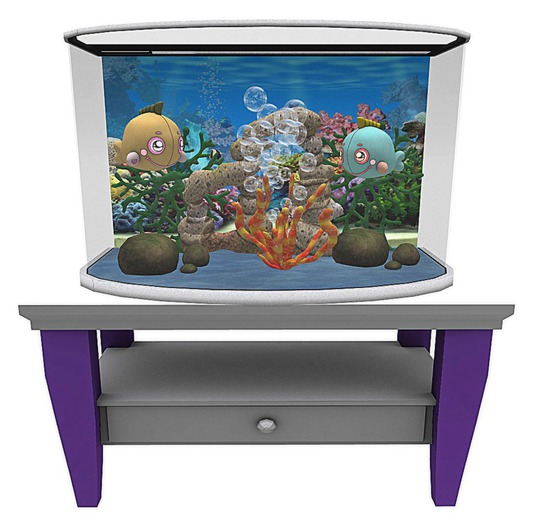 Peek -A- Boo Fishy - White & Purple