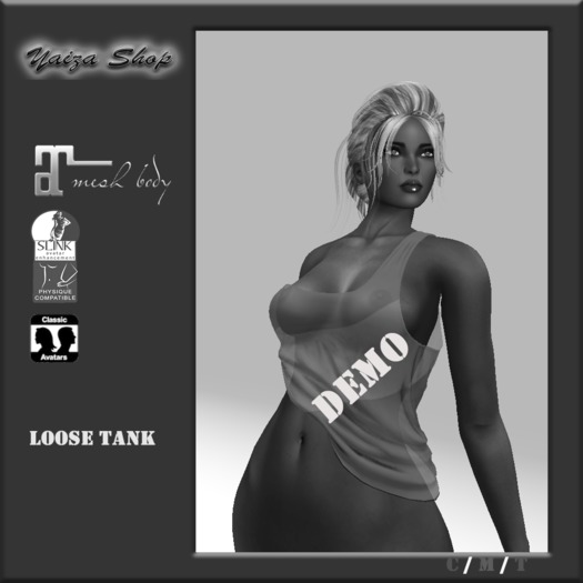 [Yaiza] MESH - Loose-Tank Top DEMO