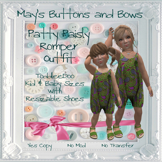 MBB * Patty Paisly Romper Outfit (K&B)