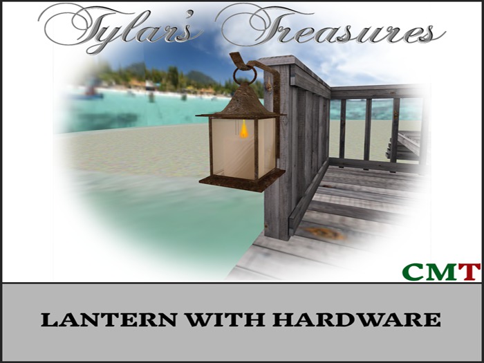 .:TT:.  LANTERN WITH HARDWARE  BOX