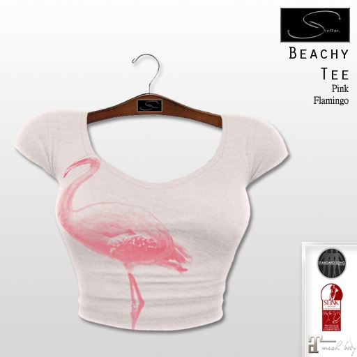 [Stellar] Beachy Tee (Pink Flamingo)
