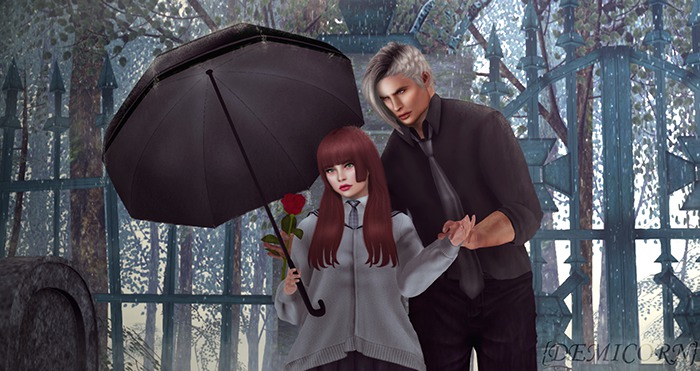 {DEMICORN} Consoling Couple Pose