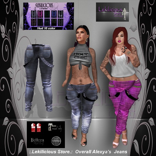 :.Lekilicious Store.: Overall Alexy's  Jeans  Mesh   ( BOXED)