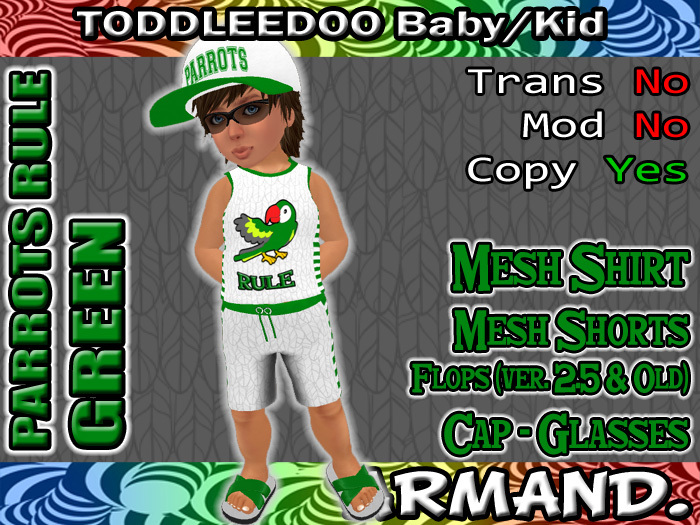 --ARMAND-- PARROTS RULE - GREEN