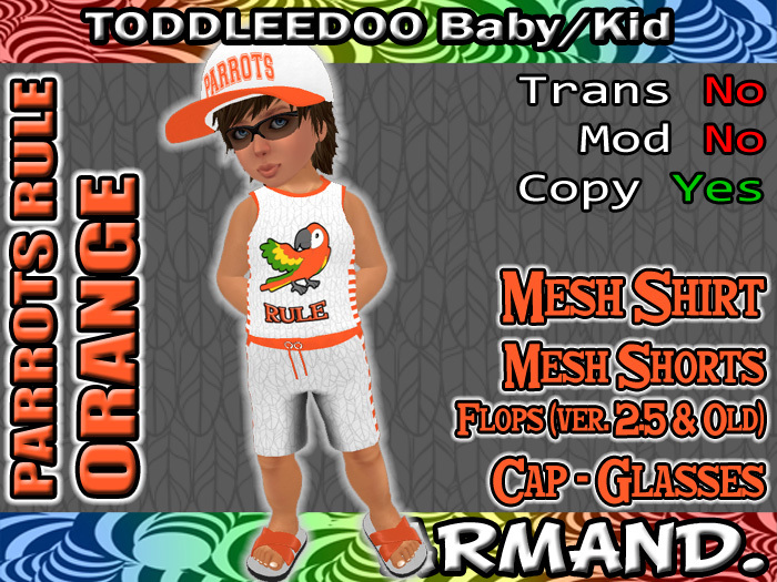 --ARMAND-- PARROTS RULE - ORANGE