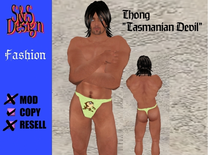 S&S Thong Tasmanian Devil