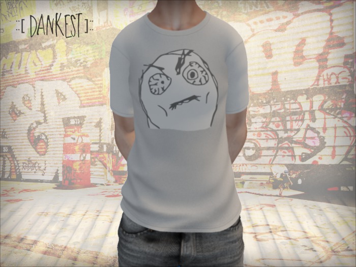 ::[ Dankest ]:: Mens Mesh Shirt - RageFace
