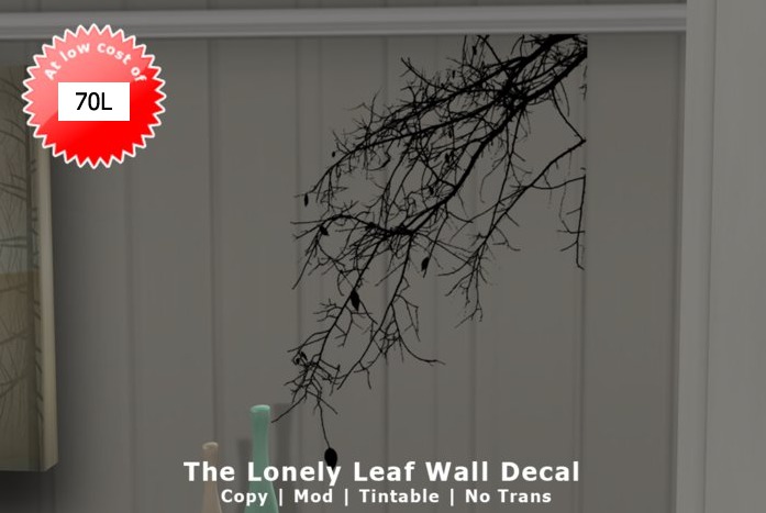 The Lonely Leaf Wall Decal