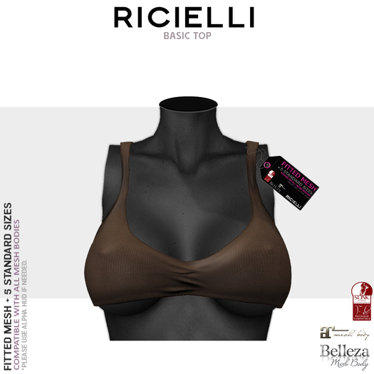 Ricielli - Basic Top /Taupe
