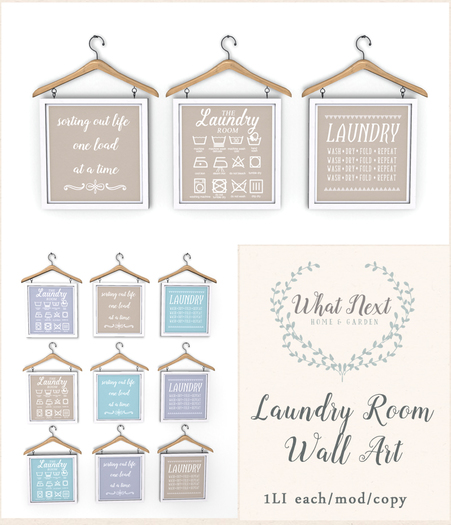 {what next} Laundry Room Wall Prints