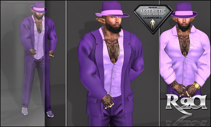 R2A AESTHETIC PURPLE SUIT