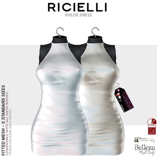 Ricielli Khloe Dress / White Iridescent + Pearl