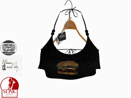 Second Life Marketplace - *NK* //Top Nude//Black