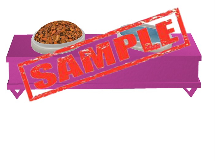 MESITA PARA COMEDEROS MORADO OSCURO