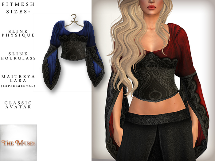 The Muses ~ Innocent . Top . Black/Blue
