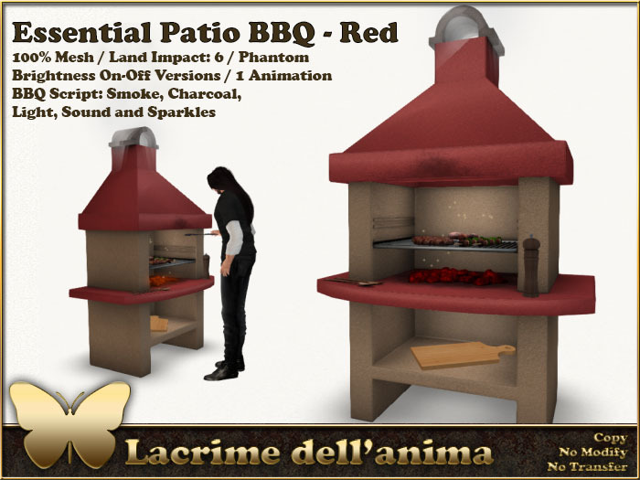 (BOX) Essential Patio BBQ - Red