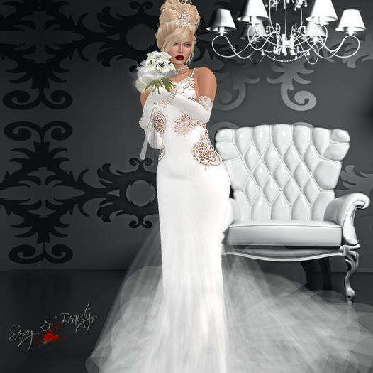 Bridal Wedding Gown Dress - SANEM PINK