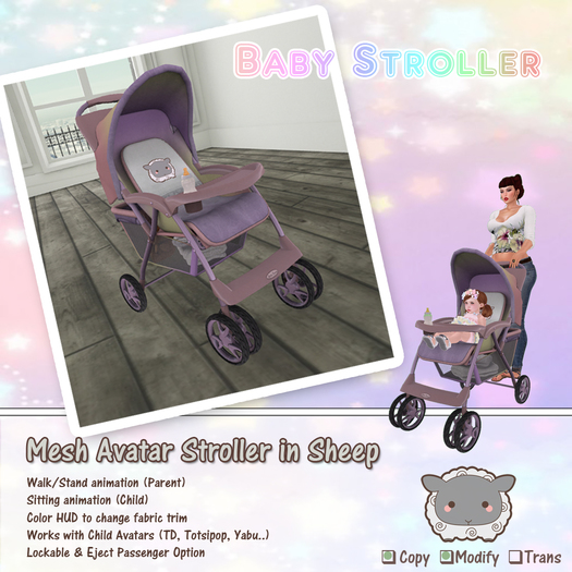 (PS) Baby Stroller - Sheep