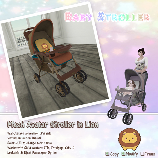 (PS) Baby Stroller - Lion
