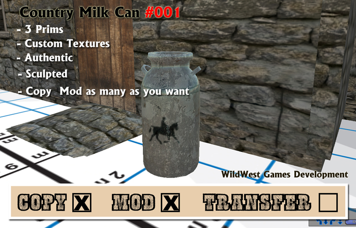 Country MilkCan Western