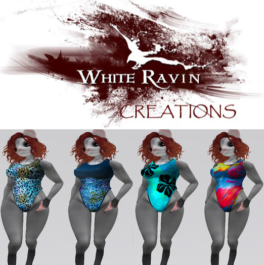 White Ravin Creations - Solarian Swimsuit Texture Hud Collect 3
